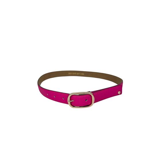 Kate Spade Leather Buckle Belt in Vivid Snap XL
